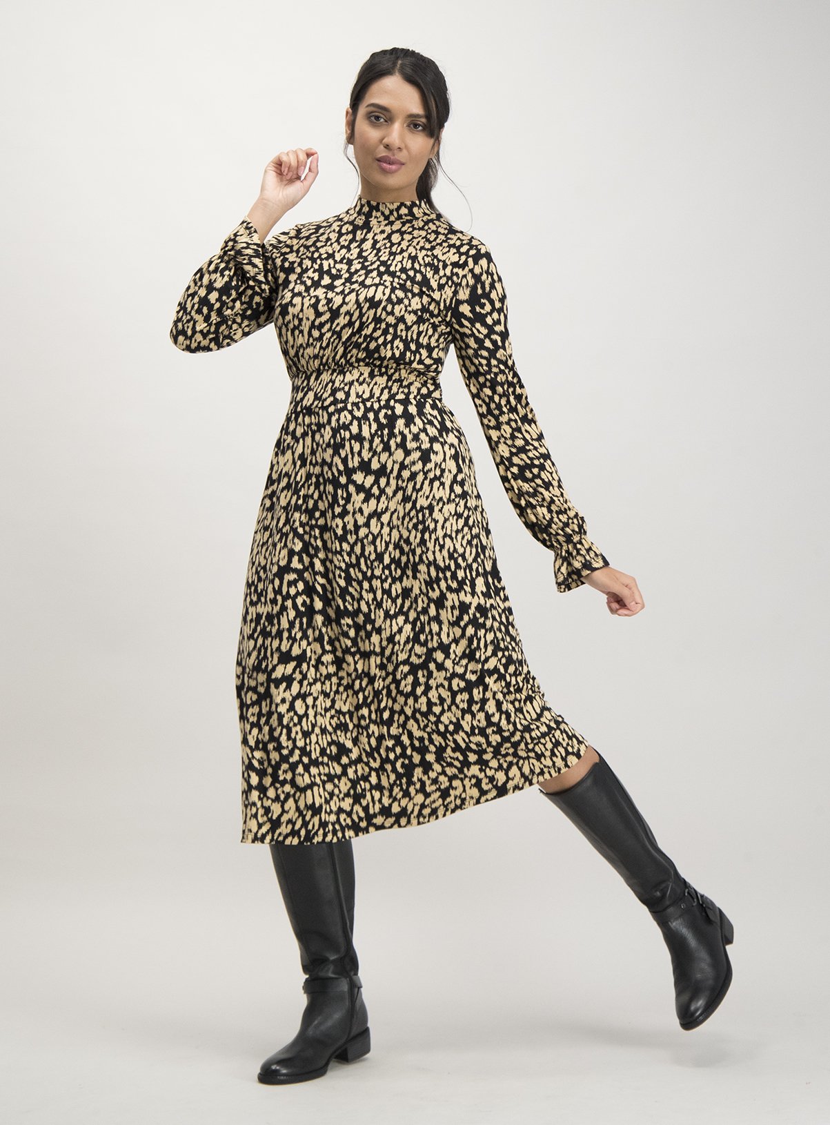 sainsburys leopard print dress